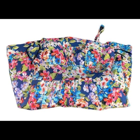 B. Smart Dress Multicolored Floral Spaghetti Straps Sundress - Picture 6 of 6